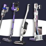 Übersicht von fünf Akku-Staubsaugern, die aktuell zu den besten auf dem Markt gehören.