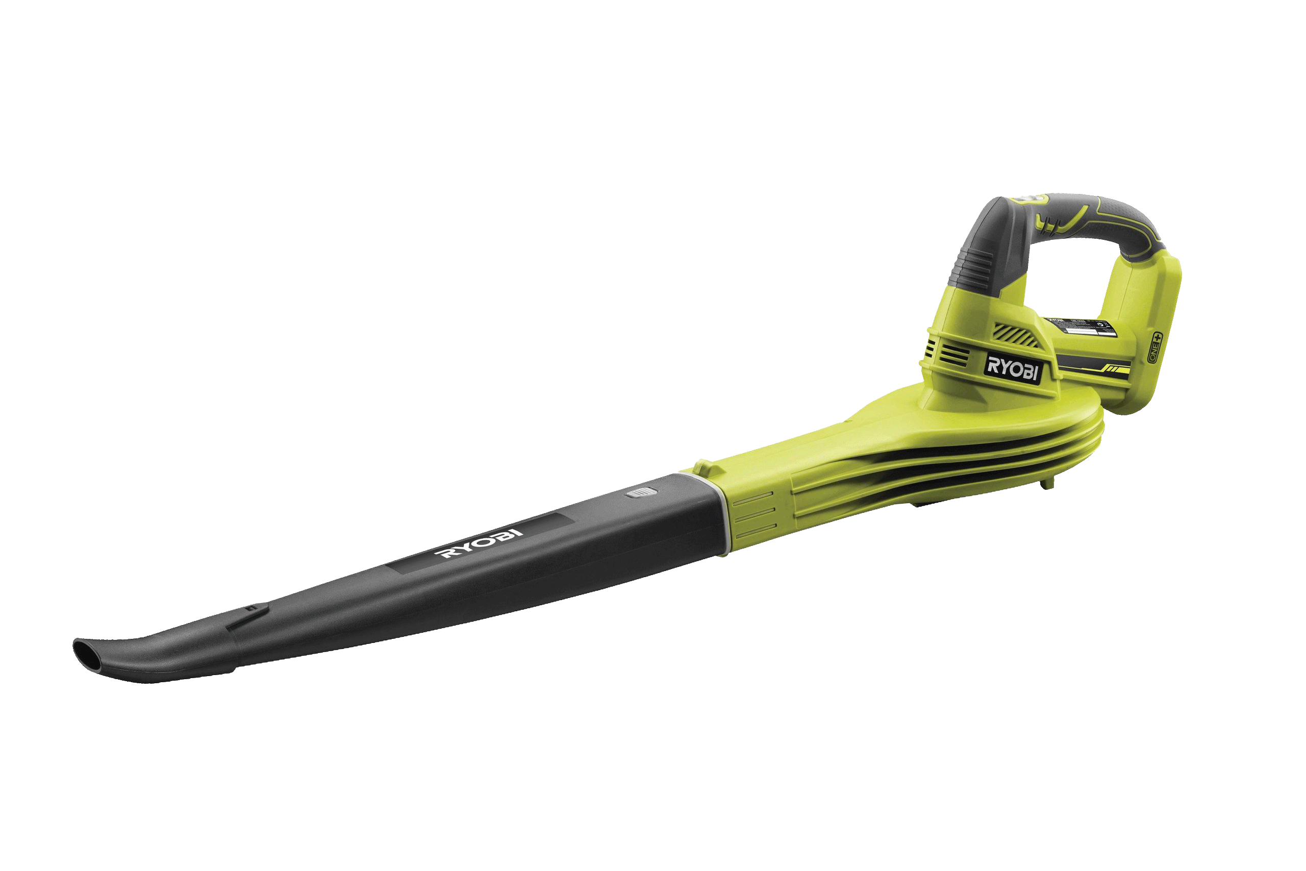 Der Ryobi OBL1820S Akku-Laubbl&auml;ser freigestellt auf wei&szlig;em Hintergrund.