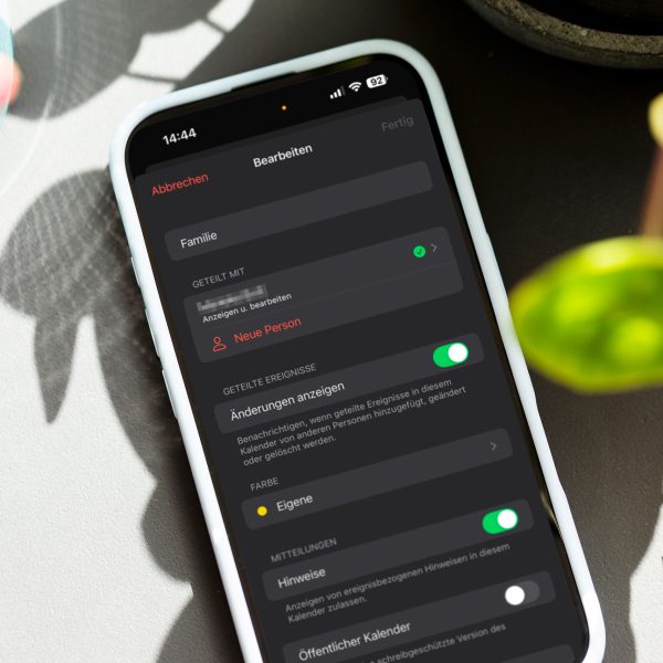 Screenshot der Einstellungen f&uuml;r einen Kalender in Apple Kalender.