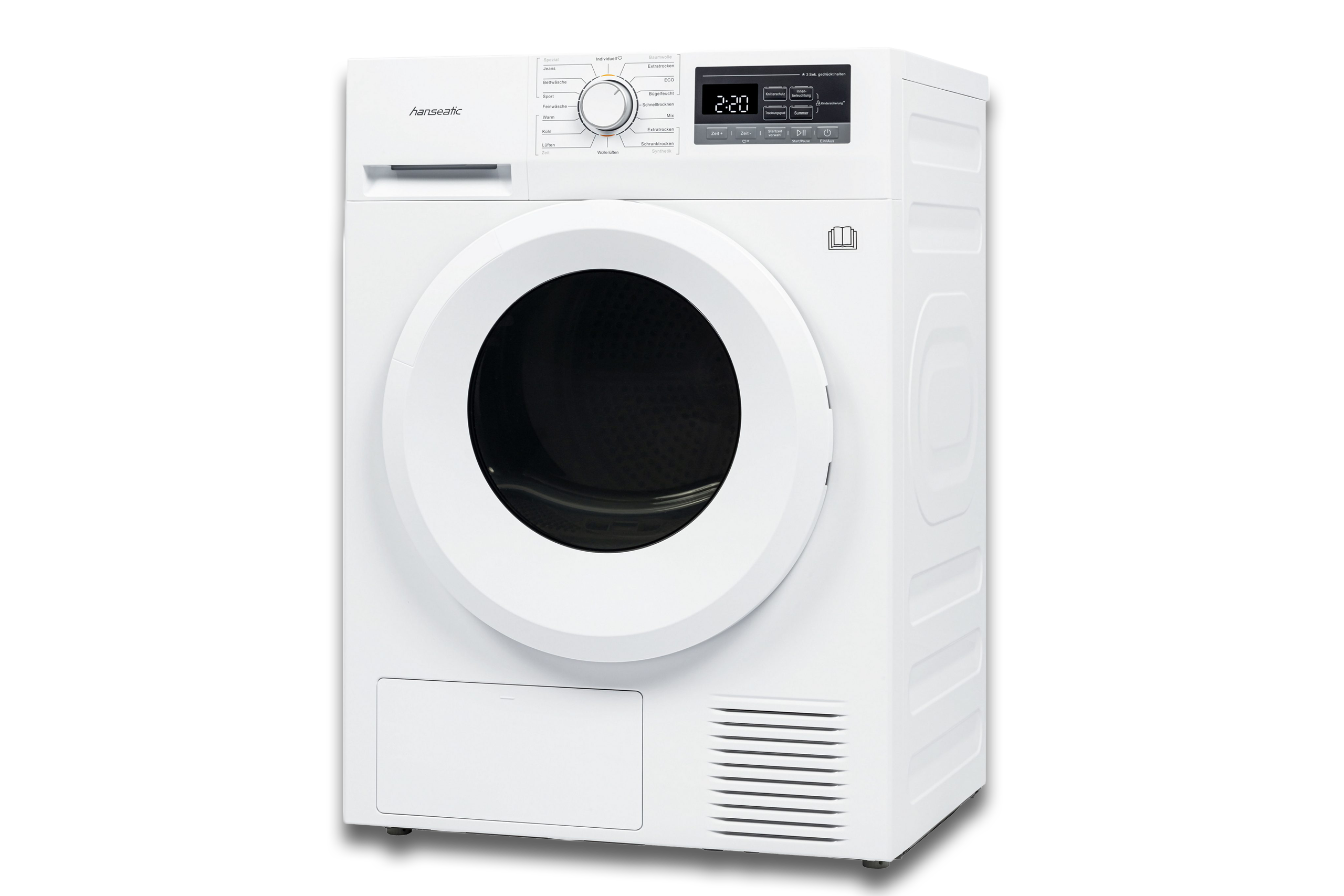 Der W&auml;rmepumpentrockner HWT8EGT von Hanseatic