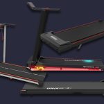 Freisteller von vier Walking Pads