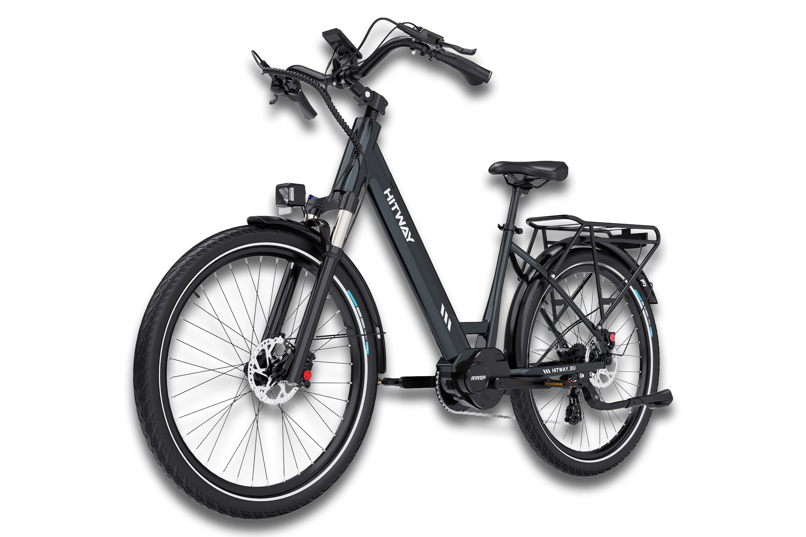 Das Hitway E-Mountainbike freigestellt.