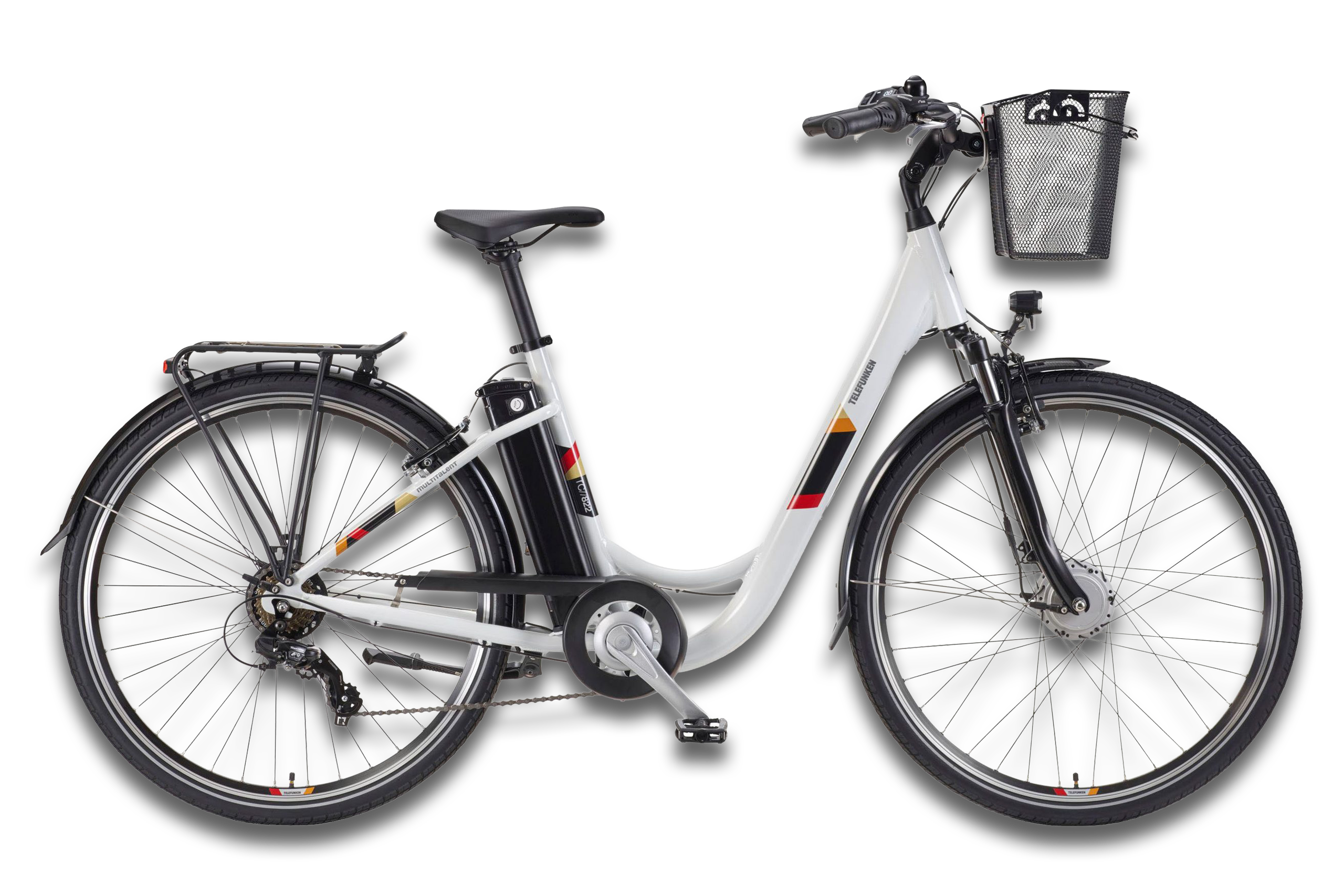 Das Telefunken E-Bike Cityrad RC822 freigestellt.