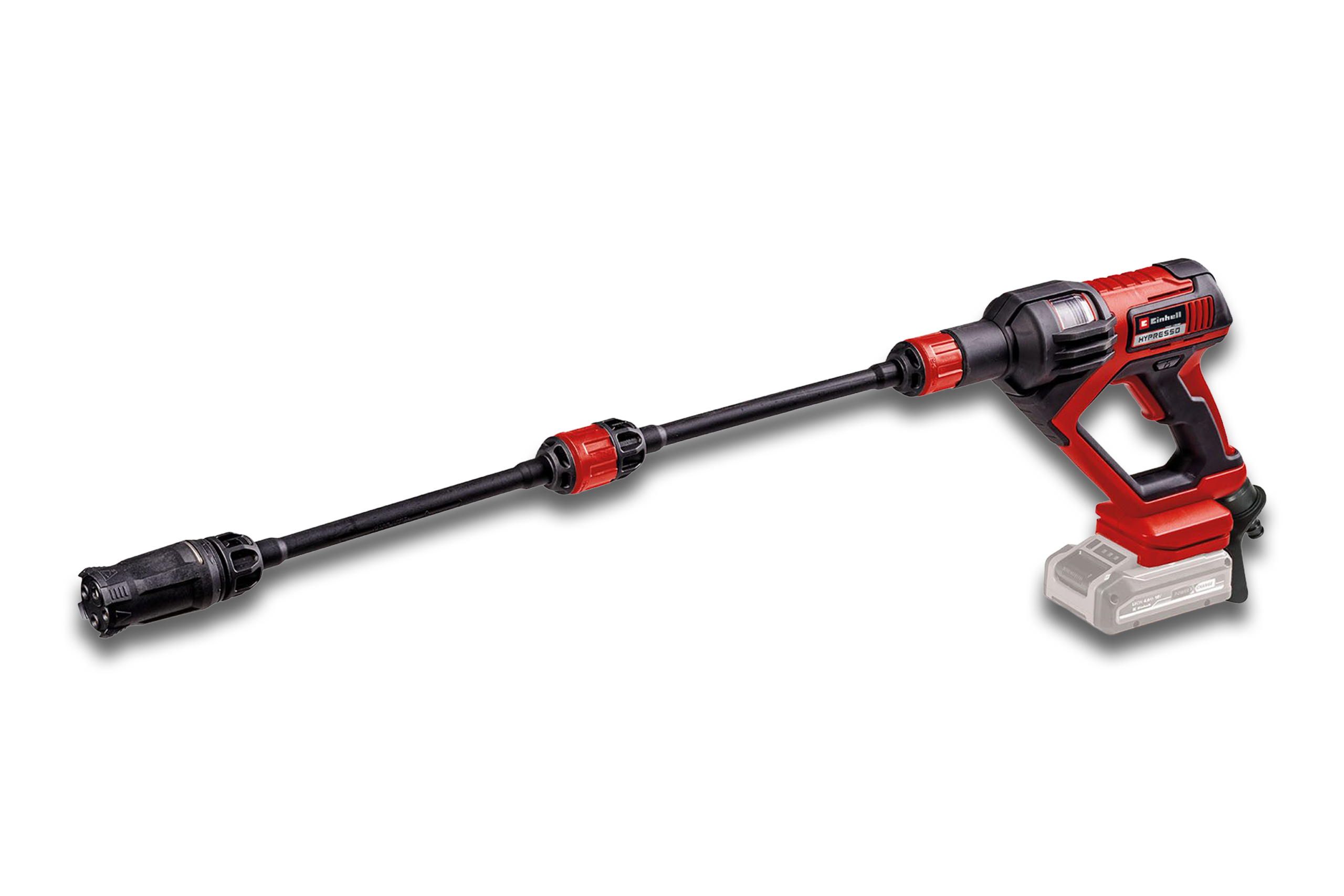 Der Einhell Akku-Druckreiniger Hypresso 18/24-1 freigestellt.