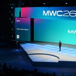 Pressefoto von der Hauptb&uuml;hne auf dem Mobile World Congress 2026.