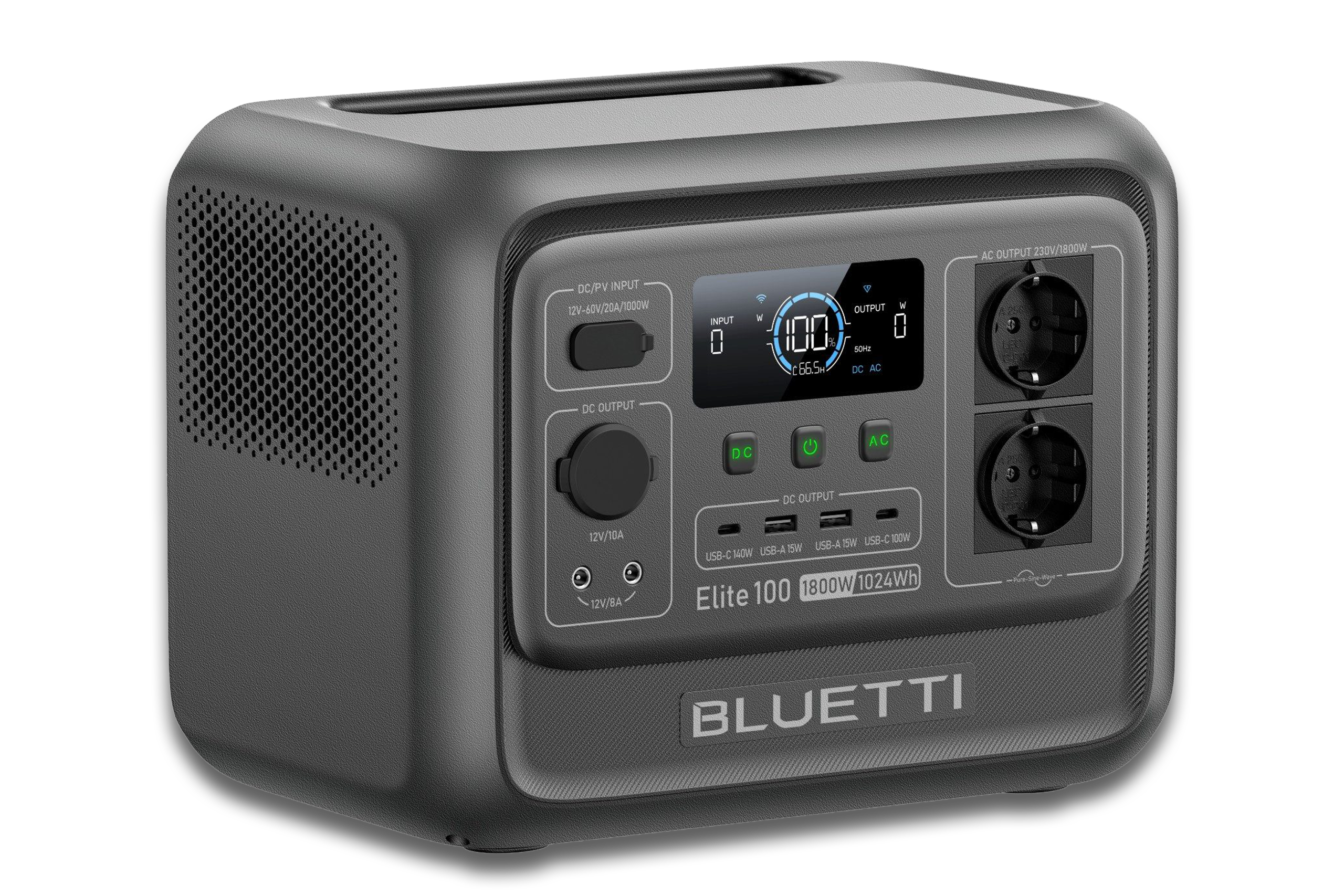 Der BLUETTI Stromerzeuger Elite 100 V2.