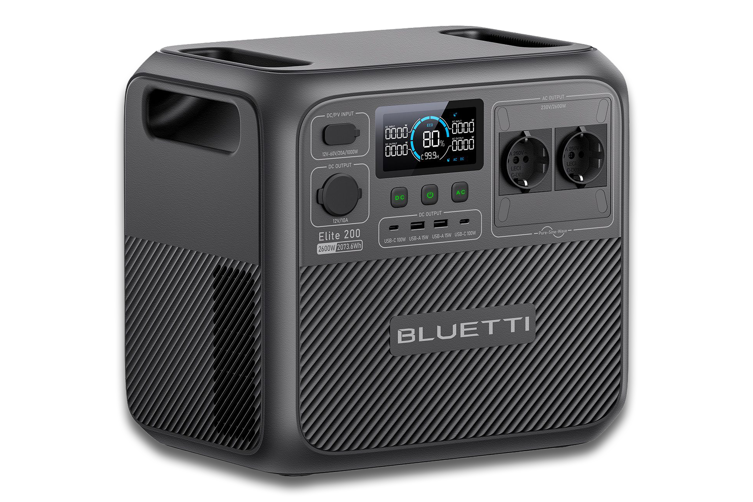 Der BLUETTI Stromerzeuger Elite 200 V2.