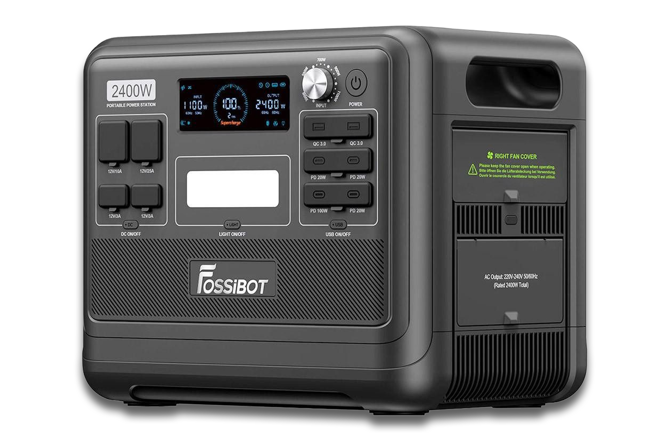 Der Fossibot FOSSIBOT Stromerzeuger F2400.