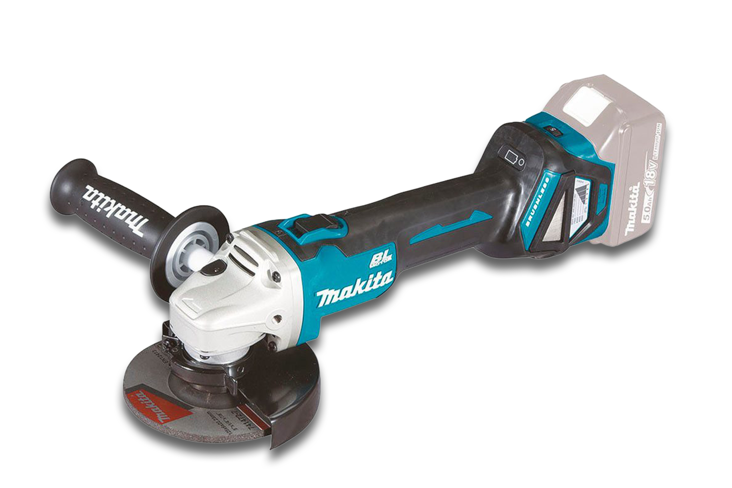 Bild von einem MAKITA Akku-Winkelschleifer DGA511Z.