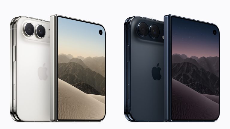 Das iPhone Duo in den beiden Farben Sternenwei&szlig; und Nachthimmel sind jeweils von der Front und der R&uuml;ckseite zu sehen.