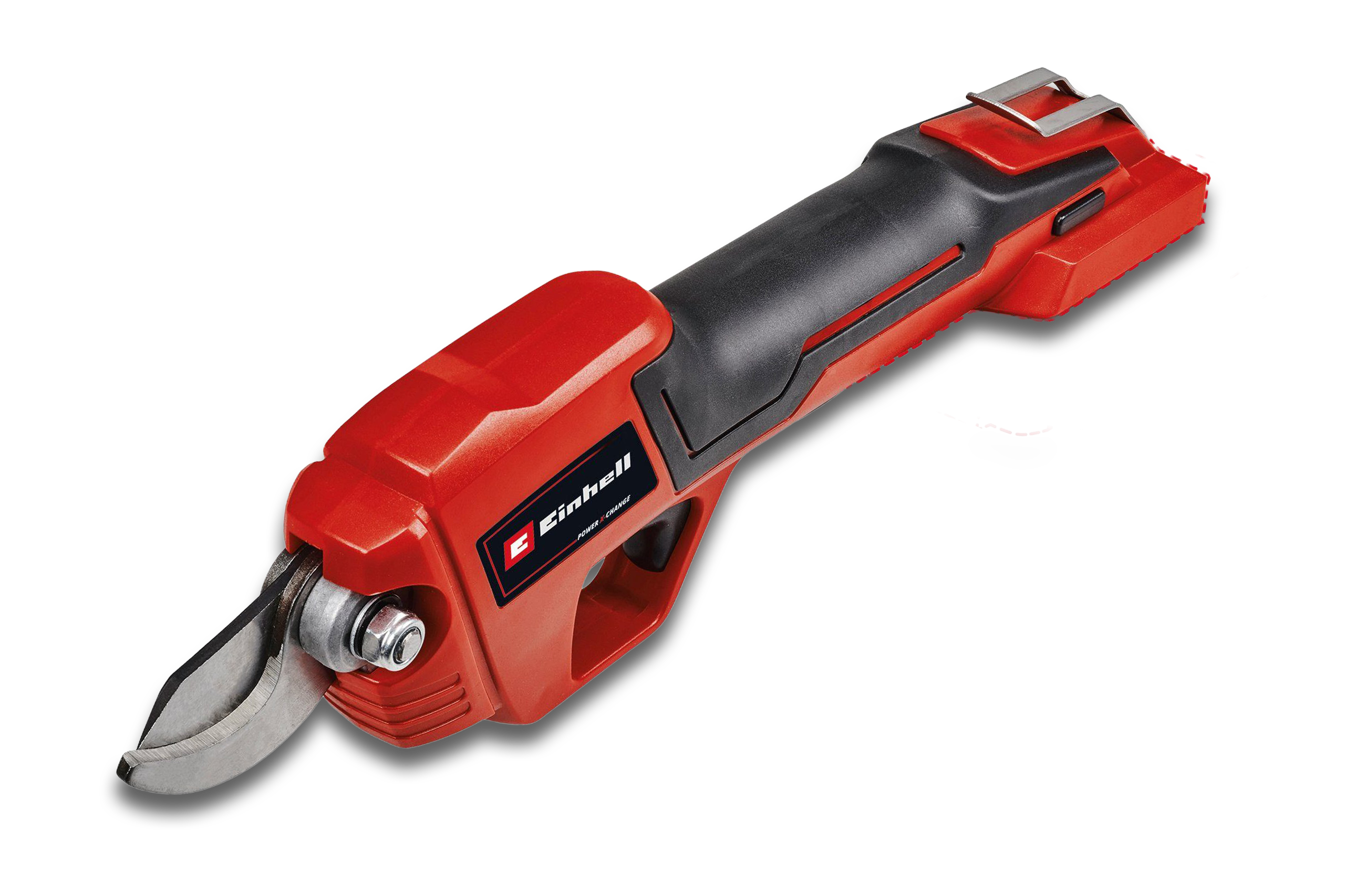 Die Einhell GE-LS 18 Li-Solo freigestellt auf weißem Hintergrund.