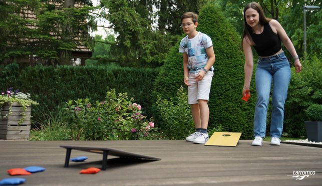 Entdecken Sie das ultimative Outdoor und Indoor Vergnügen mit dem Wikinger Cornhole Wurfspiel! 