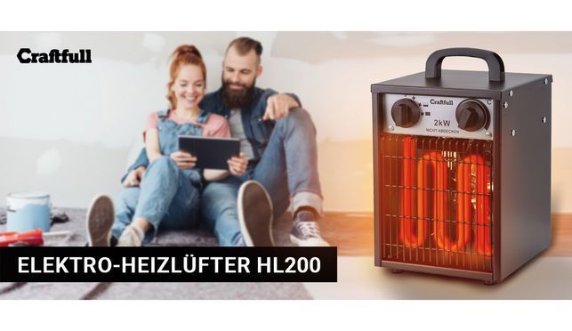 Craftfull Elektro-Heizlüfter HL200