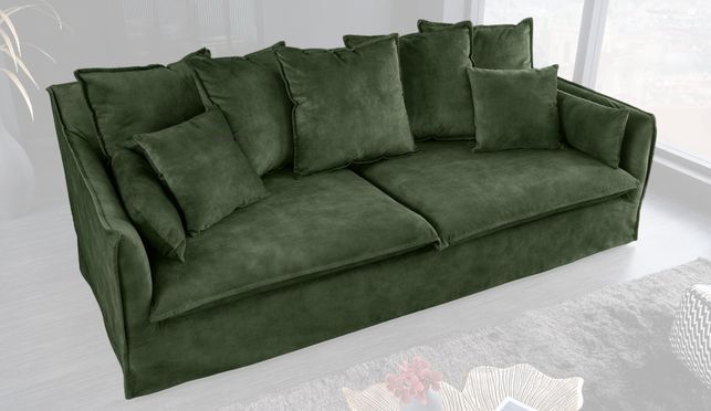 Dein neues, gemütliches 3er Sofa - mit einem weichen Bezug aus Samt!