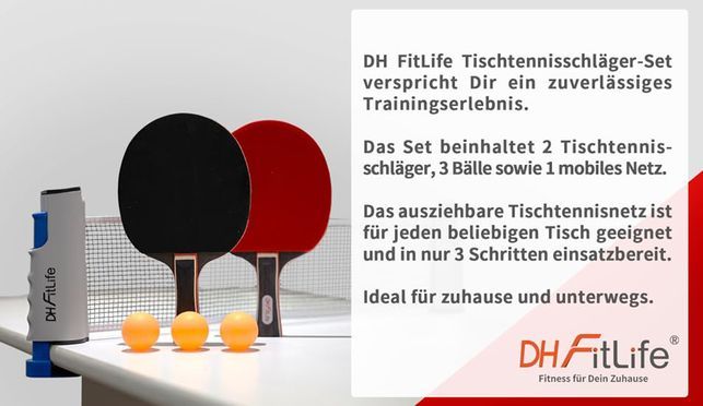 Warum DH FitLife Tischtennisschläger Set?