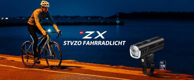 ZX 50 Lux LED Fahrradbeleuchtung mit StVZO Zugelassen